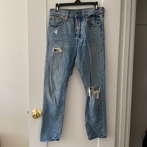 Levi’s 501 distressed jeans